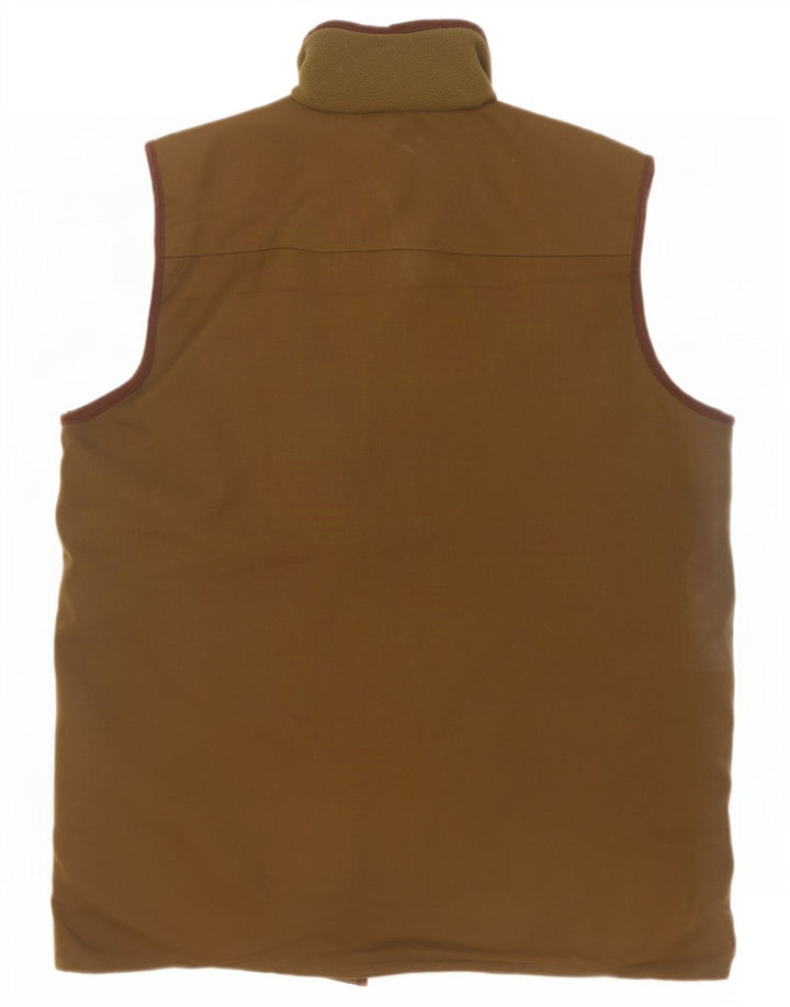 Bonart Mens Utility Gilet UK 40 Large Kaki Poliester