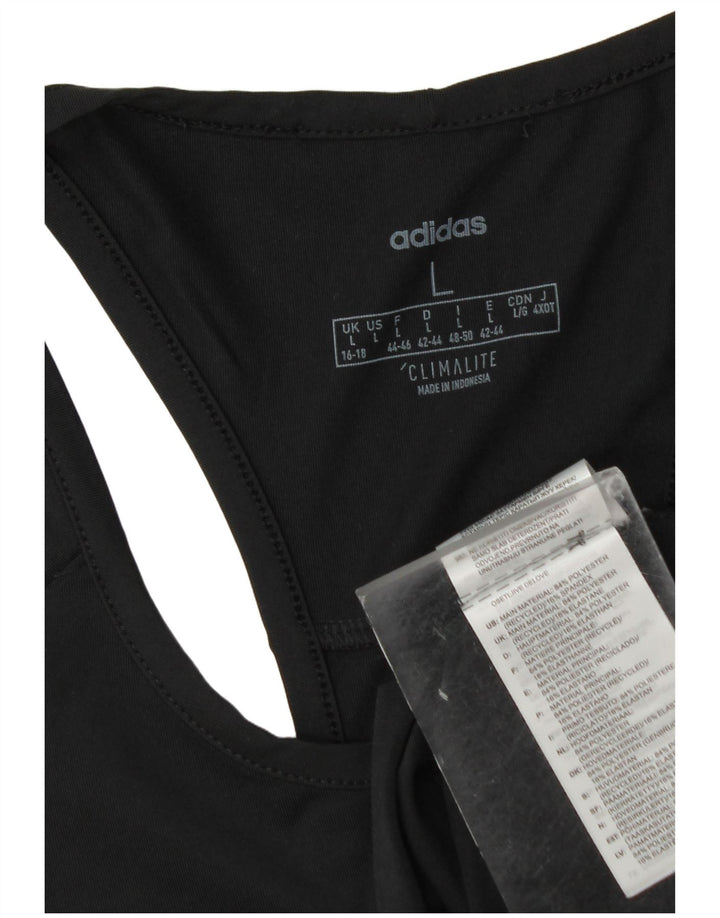 Adidas ženski prsluk Climalite Top UK 16/18 veliki crni poliester