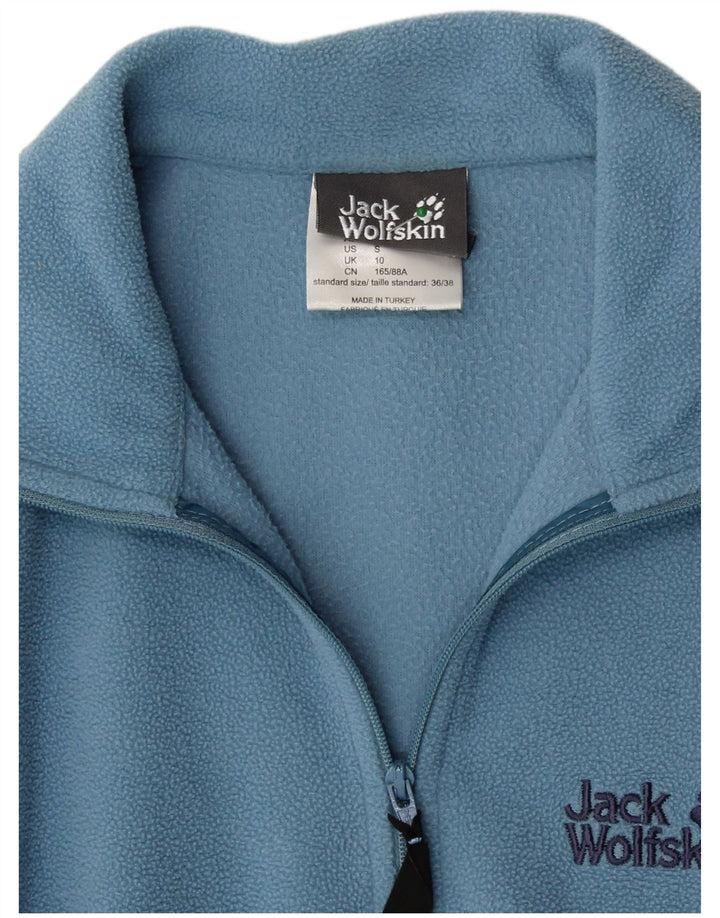 JACK WOLFSKIN Ženski džemper od flisa s patentnim izrezom UK 10 Mali plavi poliester