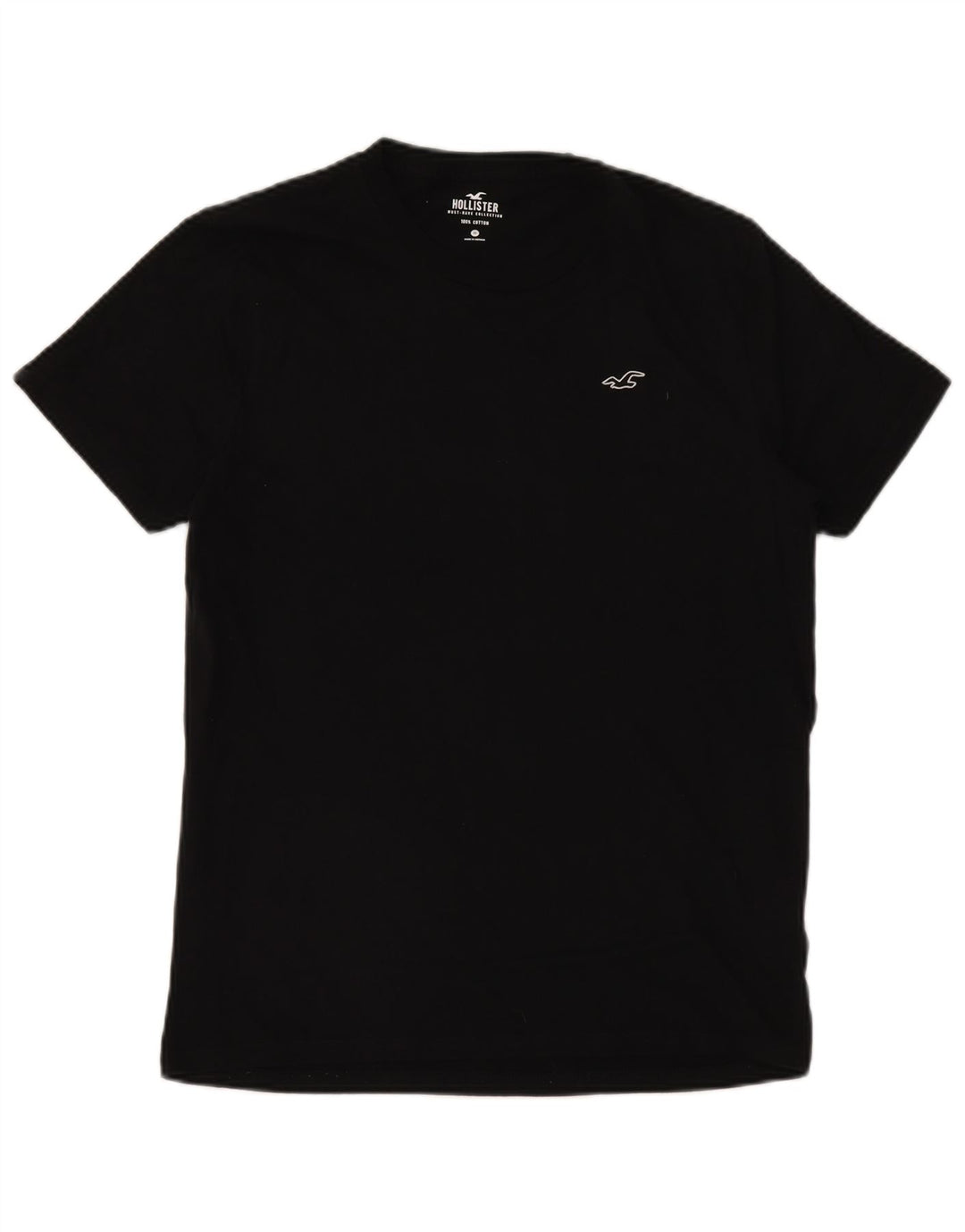 HOLLISTER Mens T-Shirt Top Medium Black Cotton