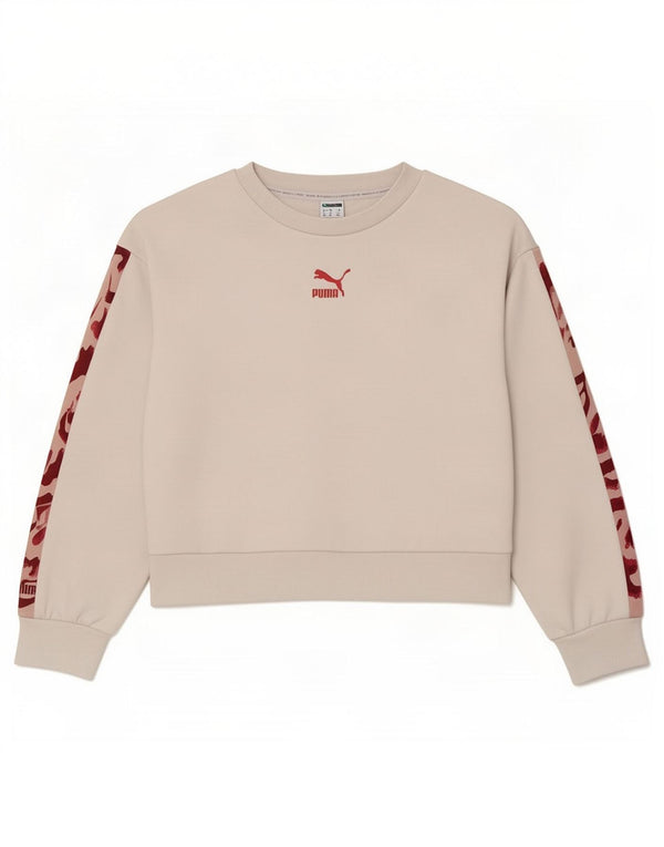 Puma ženska majica s grafičkim kratkim rukavima UK 14 Srednje bijeli pamuk