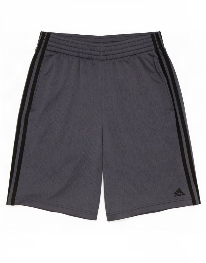 Adidas muške sportske kratke hlače male sive boje od poliestera