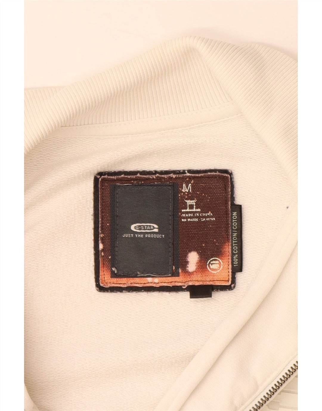 G-STAR muška trenirka Gornja jakna Srednje bijeli pamuk