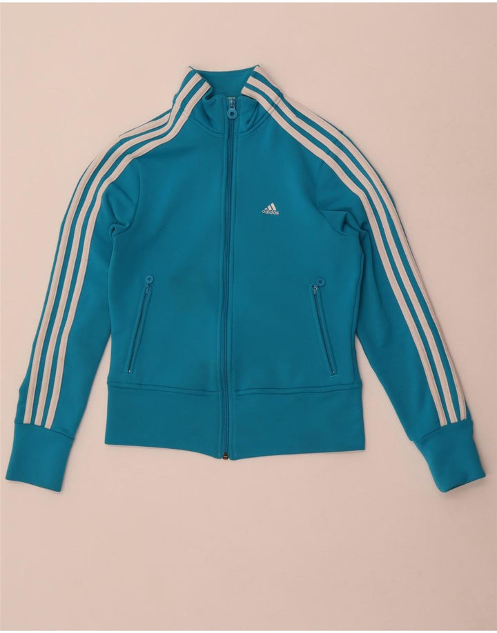 Adidas ženska gornja jakna trenirke UK 8 Small Blue Polyester
