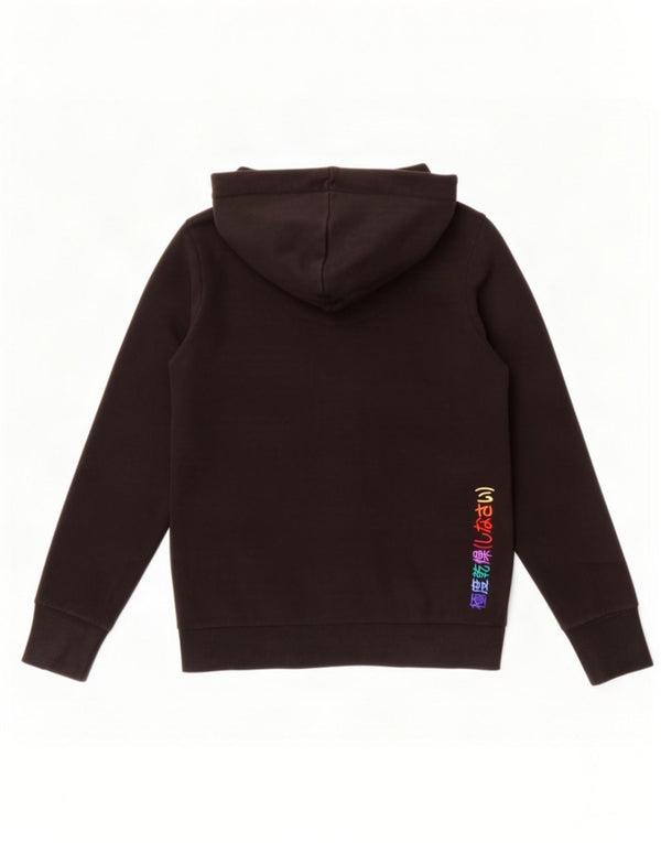 Superdry ženska majica s kapuljačom s kapuljačom UK 14 Veliki crni pamuk