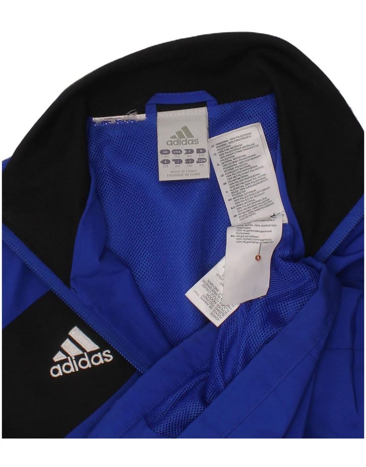 ADIDAS Gornja jakna trenirke za dječake 7-8 godina, poliester plave boje