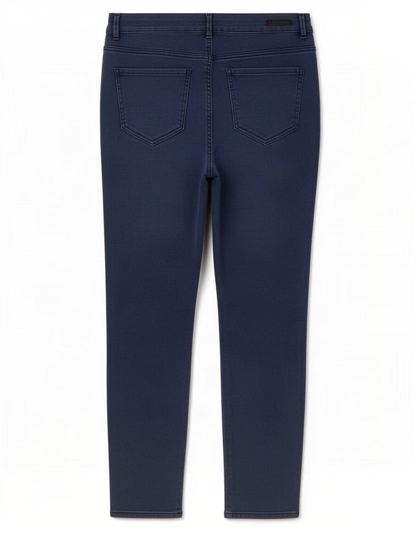Zara ženske Cargo uske traperice EU 44 XL W34 L28 tamnoplave pruge