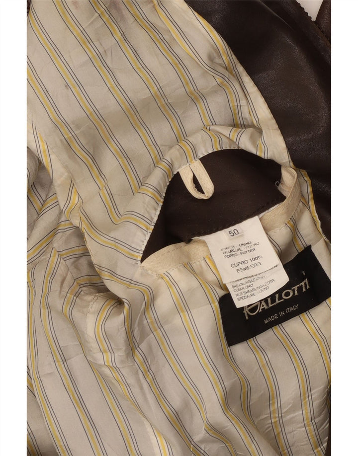 GALLOTTI muška bomber kožna jakna IT 50 velika smeđa koža