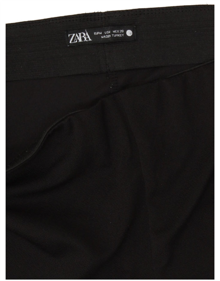 Zara ženske ležerne hlače srednje veličine W28 L28 crni poliester
