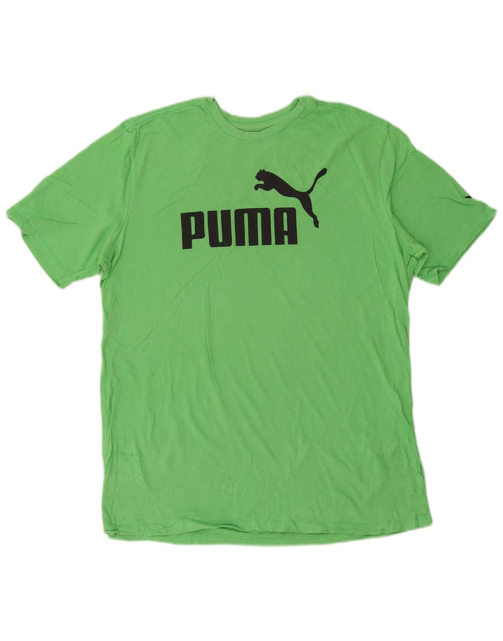 Puma muška grafička majica srednje zelene boje
