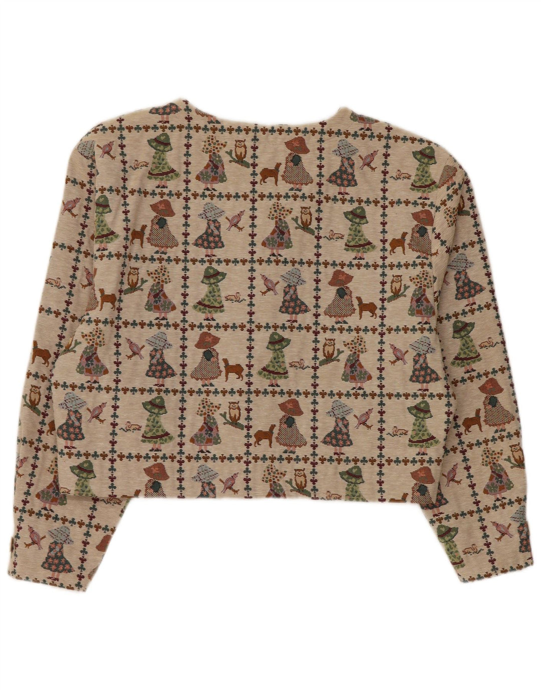 Bonita ženska bolero jakna UK 16 Velika bež poliesterska novost