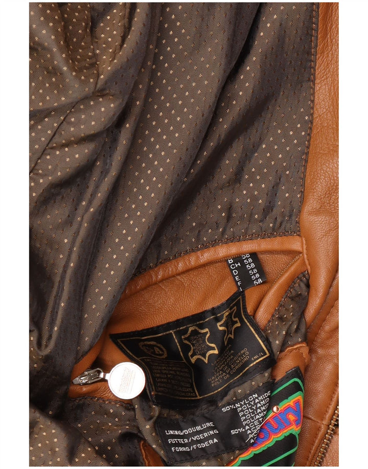 WESTBURY muška kožna jakna EU 58 2XL smeđa koža