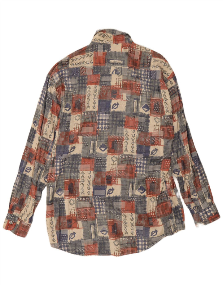 Canda muška košulja veličina 41/42 16 1/2 velika raznobojna patchwork viskoza