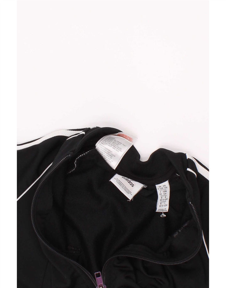 Gornja jakna od trenirke Adidas Baby Boys 9-12 mjeseci, crni poliester
