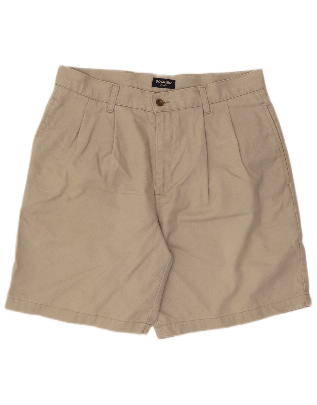 Dockers muške kaki kratke hlače s štiklima W33 srednje bež pamuk