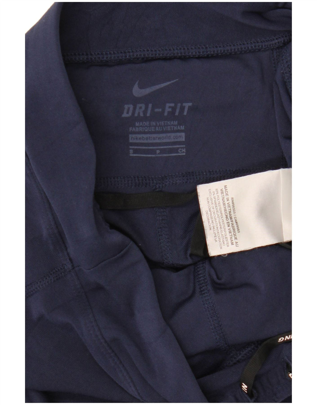 NIKE ženske Dri Fit Capri tajice UK 10 Male tamnoplave poliesterske