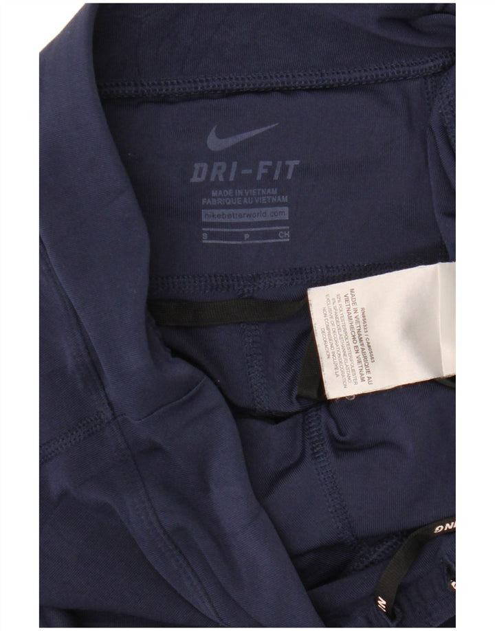 NIKE ženske Dri Fit Capri tajice UK 10 Male tamnoplave poliesterske