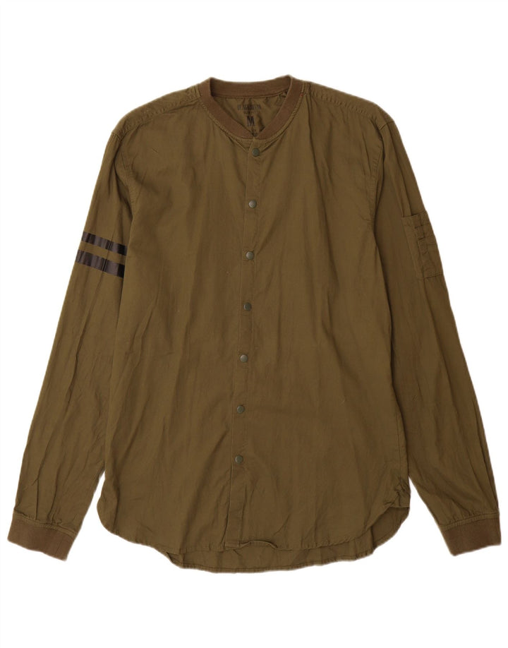 BLACK SQUAD Muška uska košulja srednje boje kaki