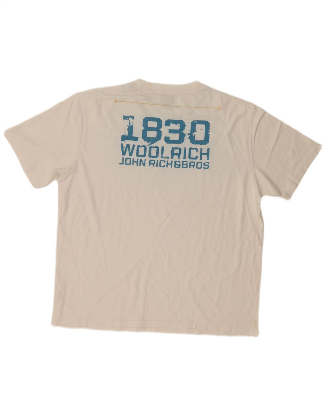 Woolrich muška majica s grafičkim motivima XL bijeli pamuk