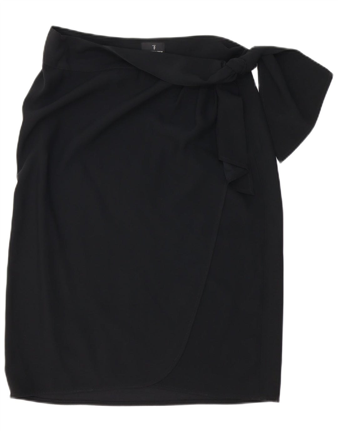 TRUSSARDI ženska suknja na omot W32 velika crna acetat