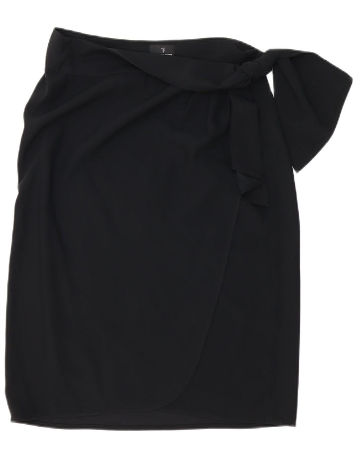 TRUSSARDI ženska suknja na omot W32 velika crna acetat