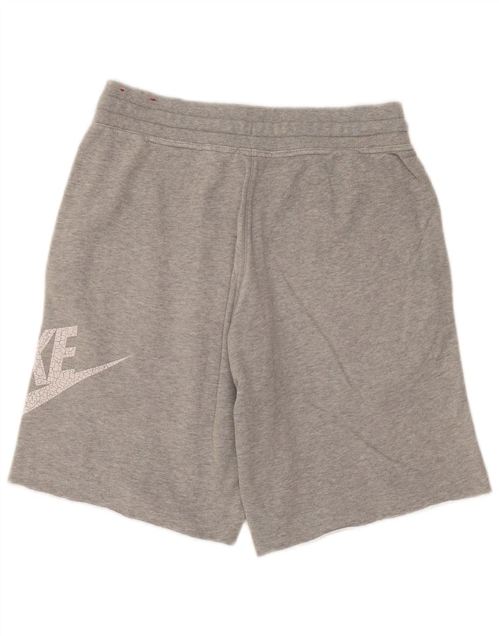 Nike muške grafičke sportske kratke hlače srednje sive boje od pamuka