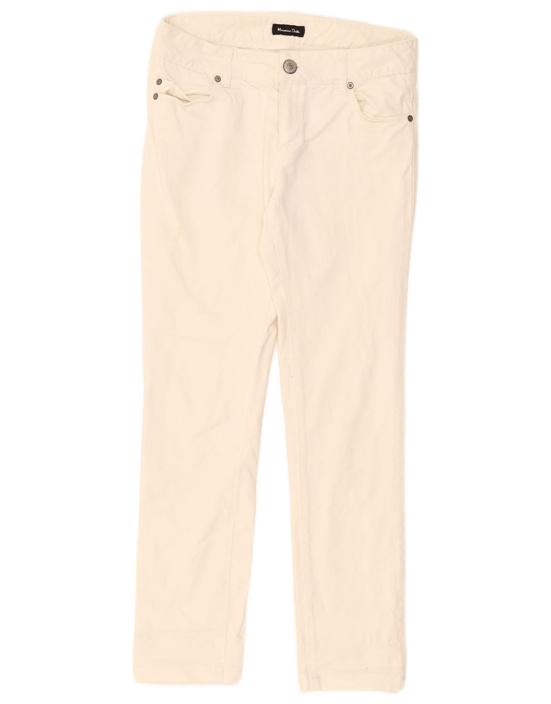 Ženske uske traperice Massimo Dutti W28 L27 Bijele