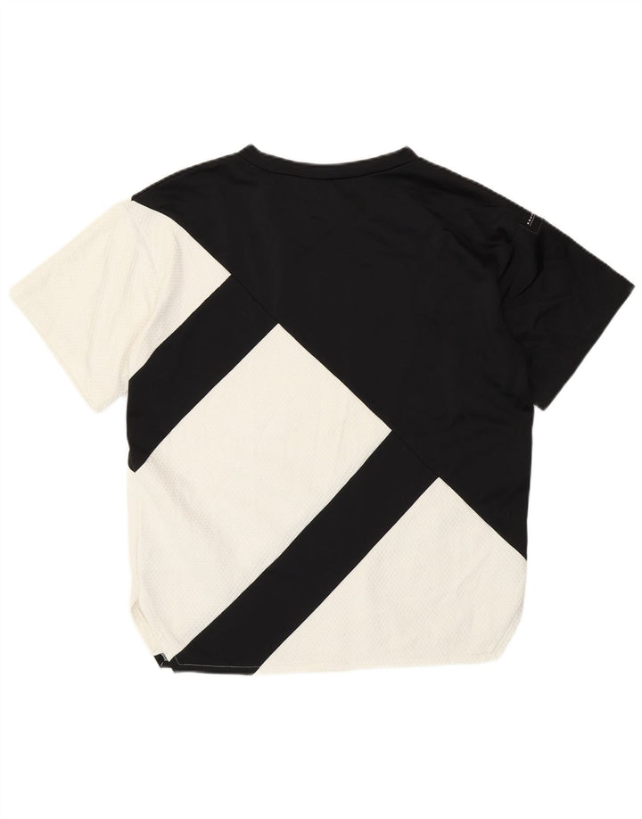 ADIDAS ženska majica kratkih rukava UK 12 Medium Black Colourblock Poliester