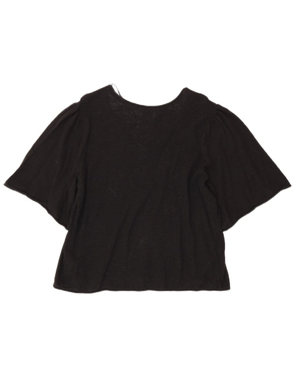 Fat Face Ženski gornji dio bluze UK 18 XL crni pamuk