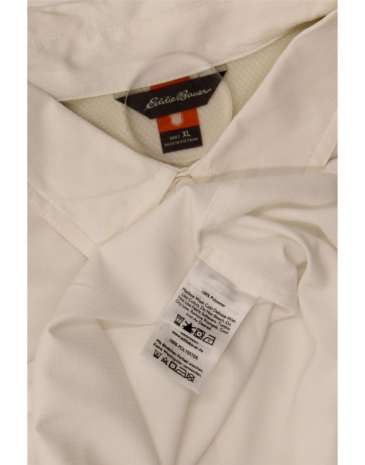 EDDIE BAUER Muška košulja kratkih rukava XL bijeli poliester