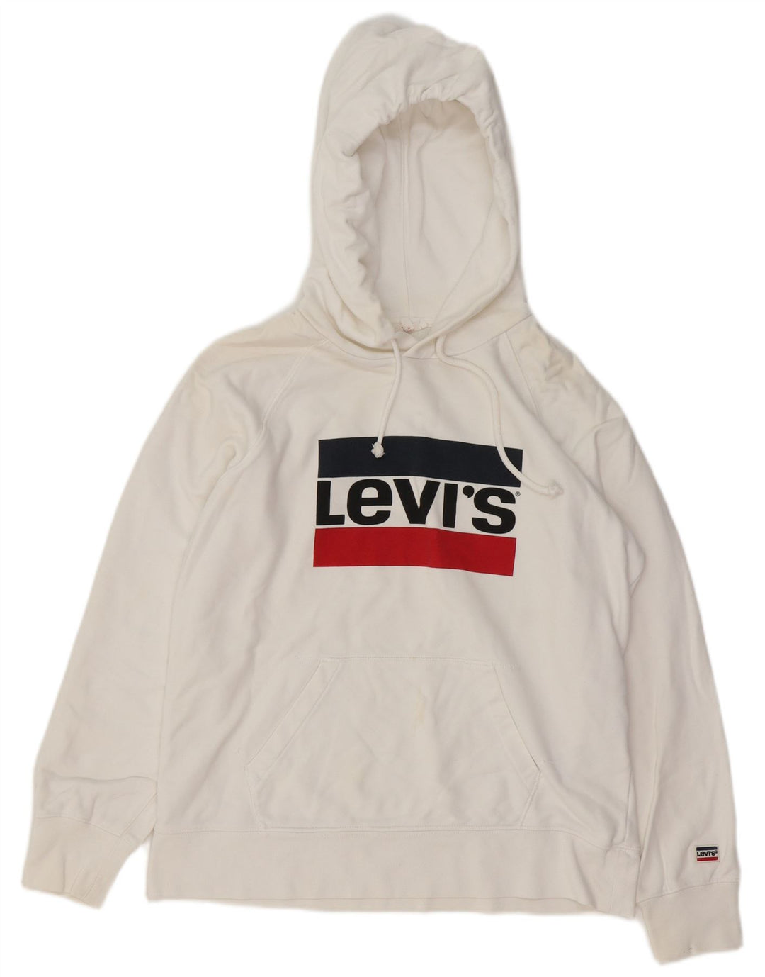 LEVI'S muška majica s kapuljačom, mali bijeli pamuk