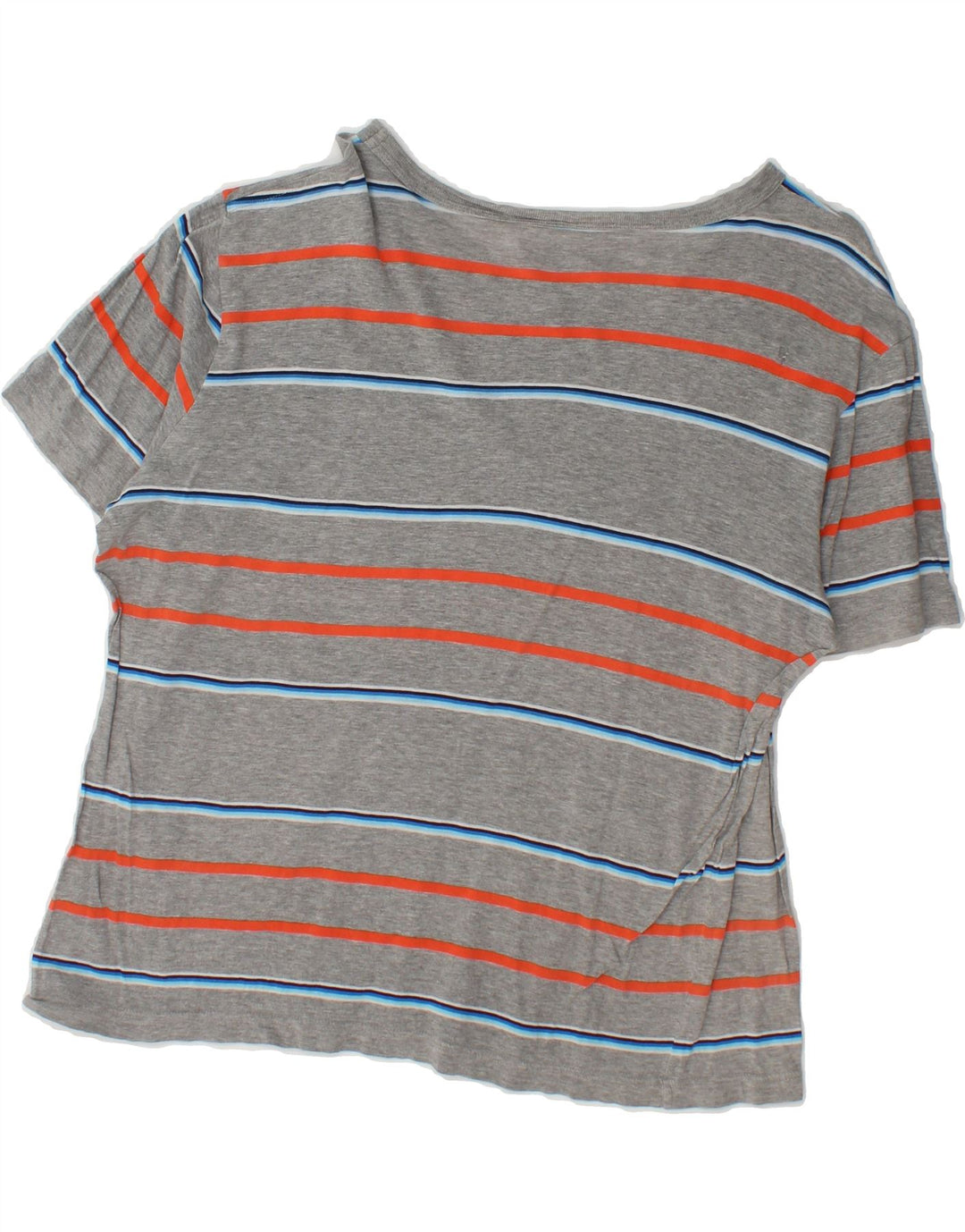 LACOSTE Mens T-Shirt Top Size 4 Medium Grey Striped Cotton Vintage Lacoste and Second-Hand Lacoste from Messina Hembry 