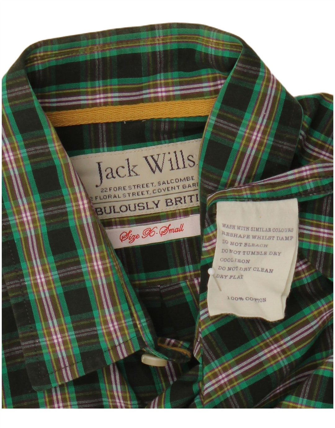 Jack Wills muška košulja XS zeleni karirani pamuk