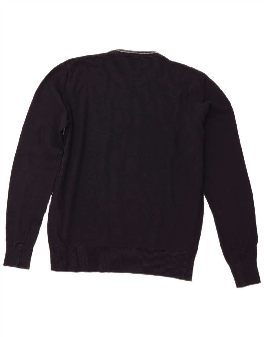 ARMANI JEANS Muški džemper s okruglim izrezom srednje tamnoplave viskoze