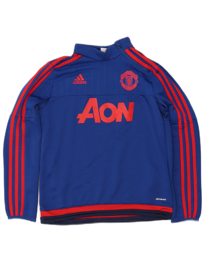 ADIDAS Boys Climacool Graphic Pulover Trenirka Top 9-10 Years Blue
