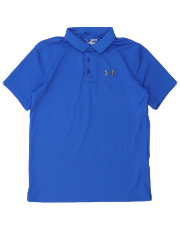 UNDER ARMOUR Polo majica Heat Gear za dječake 13-14 godina XL plavi poliester