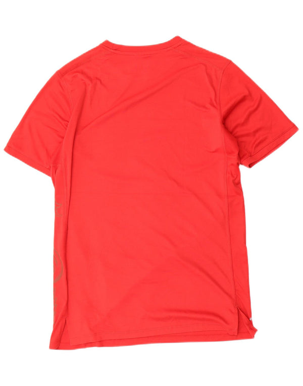 Nike Dri Fit Graphic majica kratkih rukava srednje crvene boje od poliestera