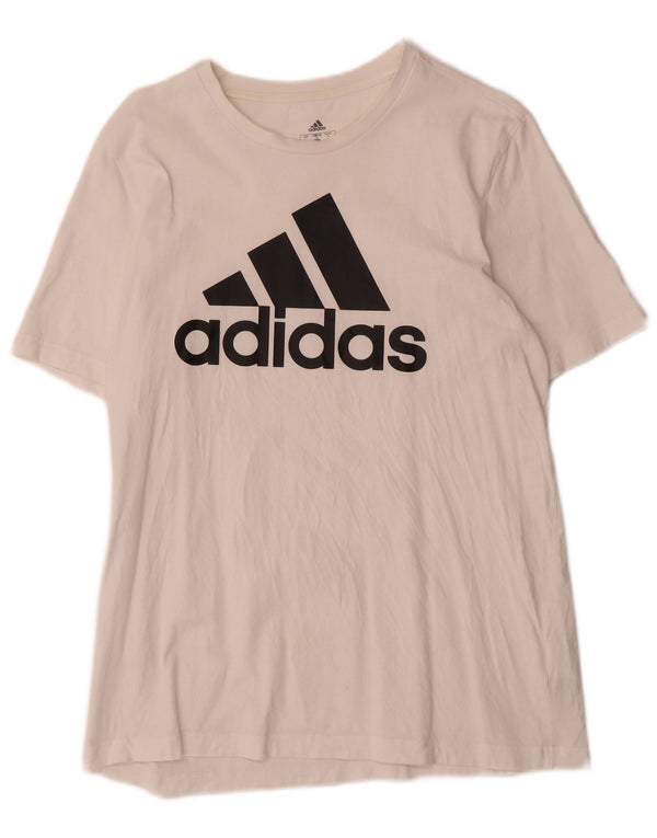 Adidas muška majica kratkih rukava srednje veličine, bijeli pamuk