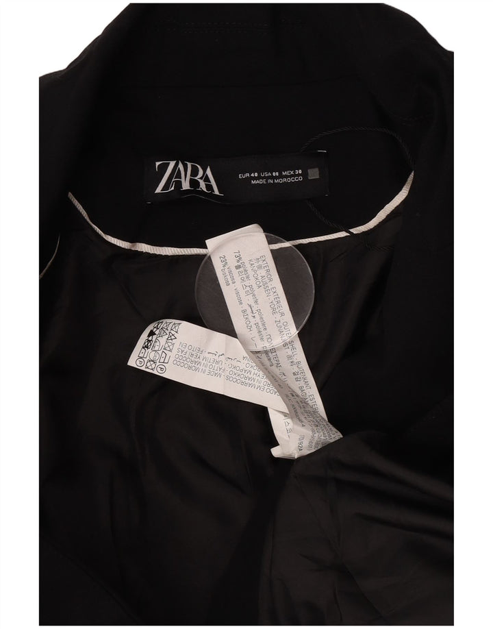 Zara ženski sako sa 1 gumbom EU 40 srednji crni poliester