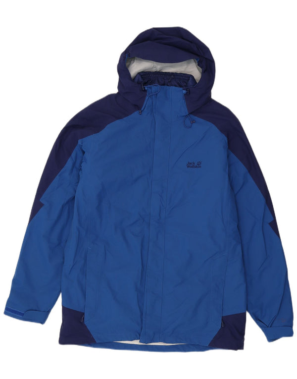 Jack Wolfskin ženska podstavljena jakna s kapuljačom UK 48 3XL plava boja