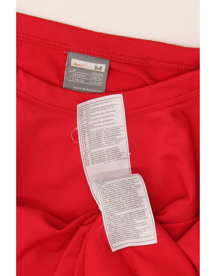 Nike Muška majica kratkih rukava UK 39/41 Srednje crveni poliester