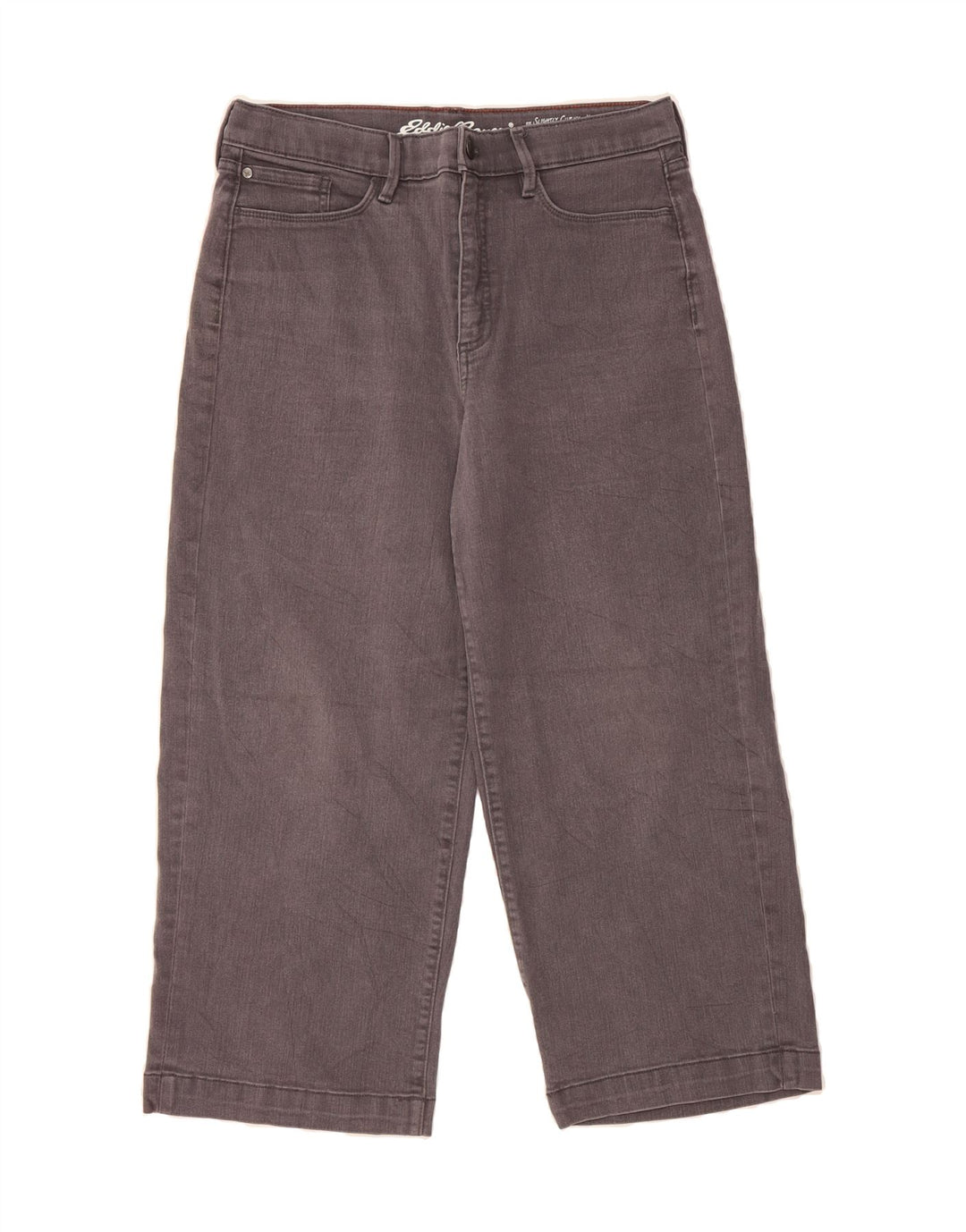 EDDIE BAUER Womens Slightly Curvy Capri Jeans US 12 Large W32 L23 Grey Vintage Eddie Bauer and Second-Hand Eddie Bauer from Messina Hembry 