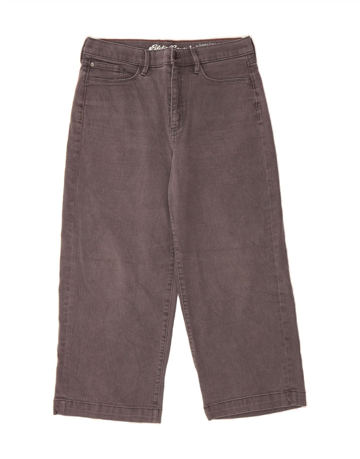 EDDIE BAUER Womens Slightly Curvy Capri Jeans US 12 Large W32 L23 Grey Vintage Eddie Bauer and Second-Hand Eddie Bauer from Messina Hembry 