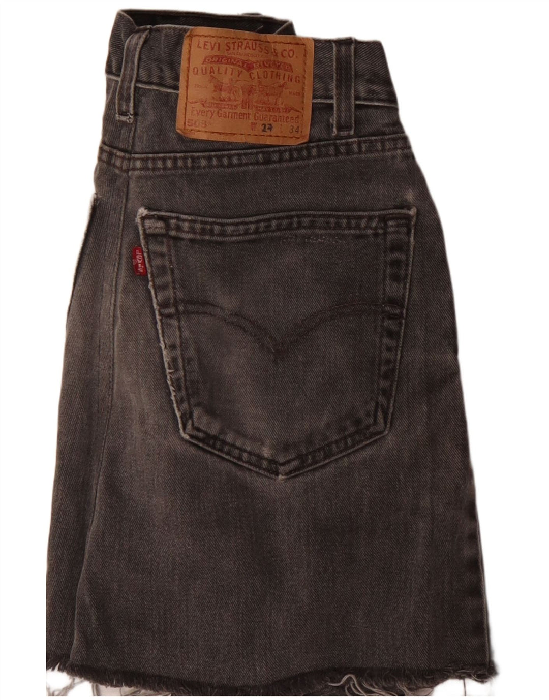 Levi's ženska 503 traper suknja W24 XS siva