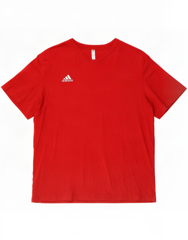 Adidas muška majica kratkih rukava 2XL crveni pamuk