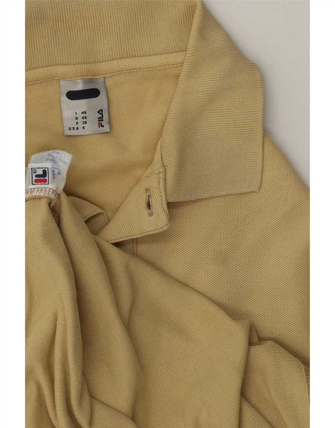 Fila muška polo majica standardnog kroja IT 46 Mala žuta pamuk