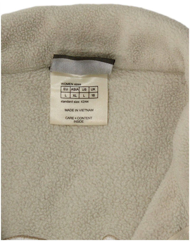 Jack Wolfskin Ženska grafička jakna od flisa UK 16 Large Off White Poliester