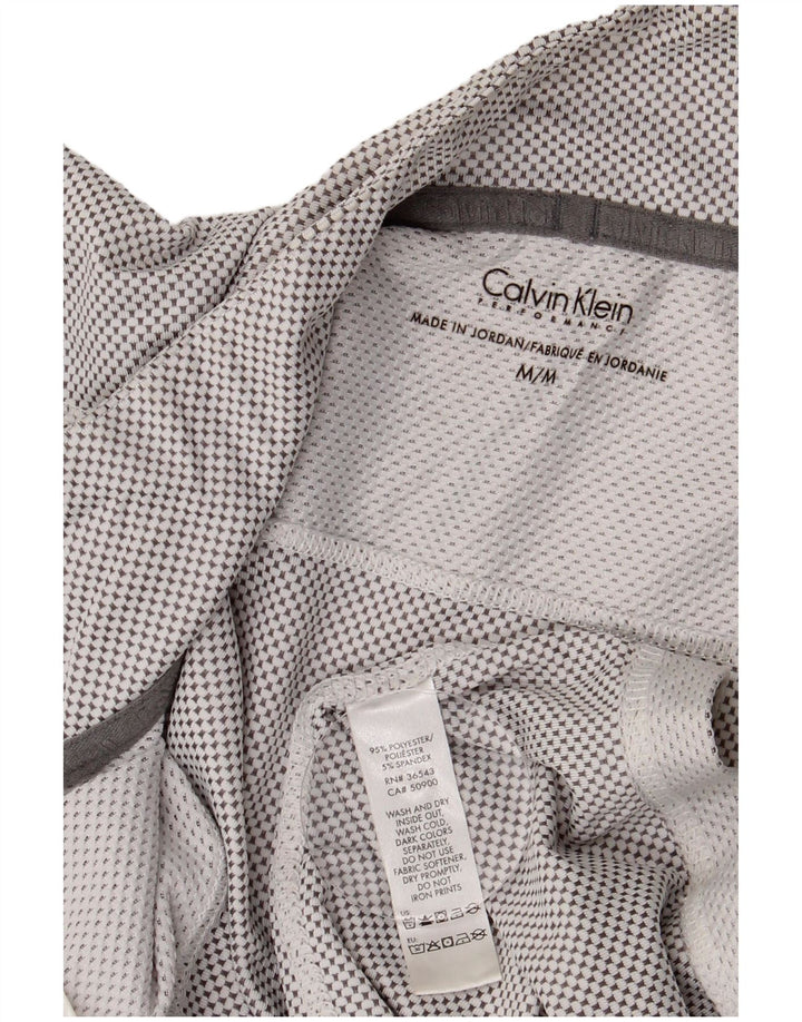 CALVIN KLEIN Muška pulover trenirka s izrezom s patentnim zatvaračem Gornji dio srednje sive točke