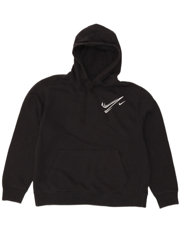 Nike muška majica s kapuljačom s kapuljačom, veliki crni pamuk