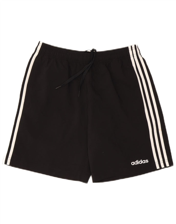 Adidas muške sportske kratke hlače srednje crne boje od poliestera